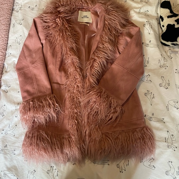 urban outfitters fur trim coat - Picture 2 of 2